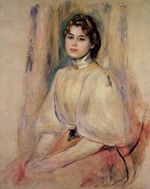 Seated young woman 1890